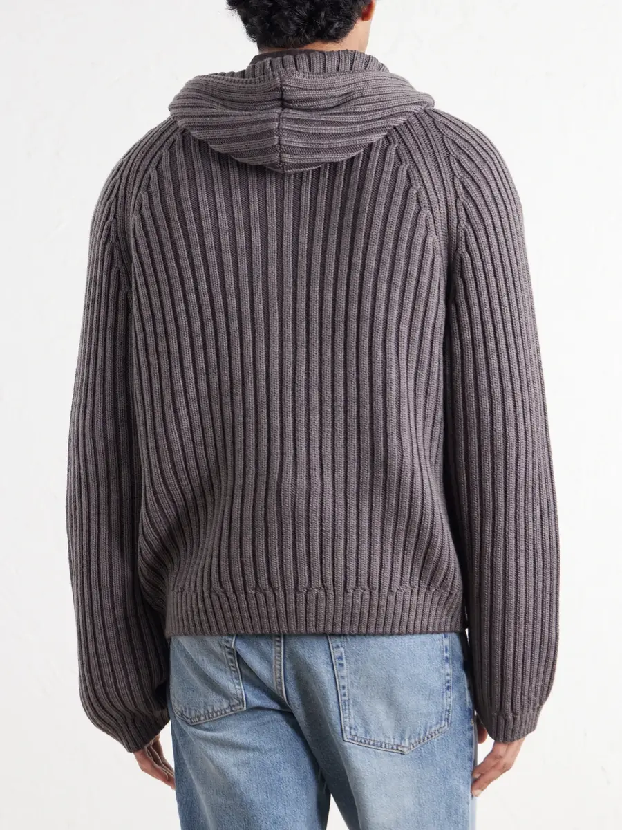 Our Legacy Level Merino Wool Zip-Up Hoodie - Men | Thumbnail 4