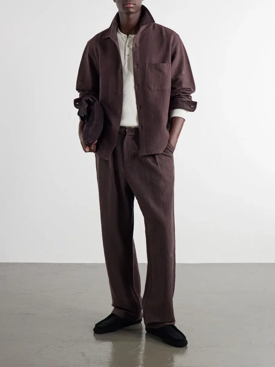 Kardo Antonio Straight-Leg Pinstriped Cotton Suit Trousers - Men | Thumbnail 2
