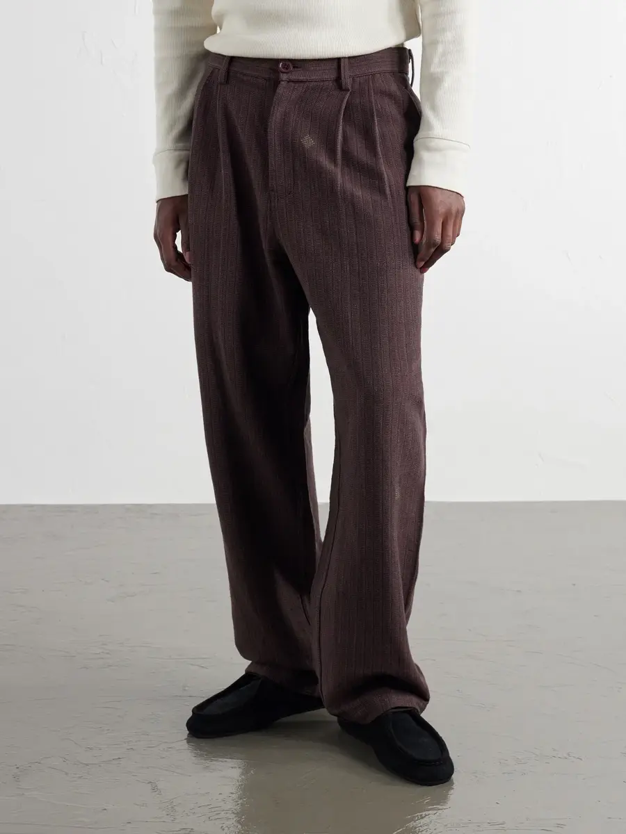 Kardo Antonio Straight-Leg Pinstriped Cotton Suit Trousers - Men | Thumbnail 3