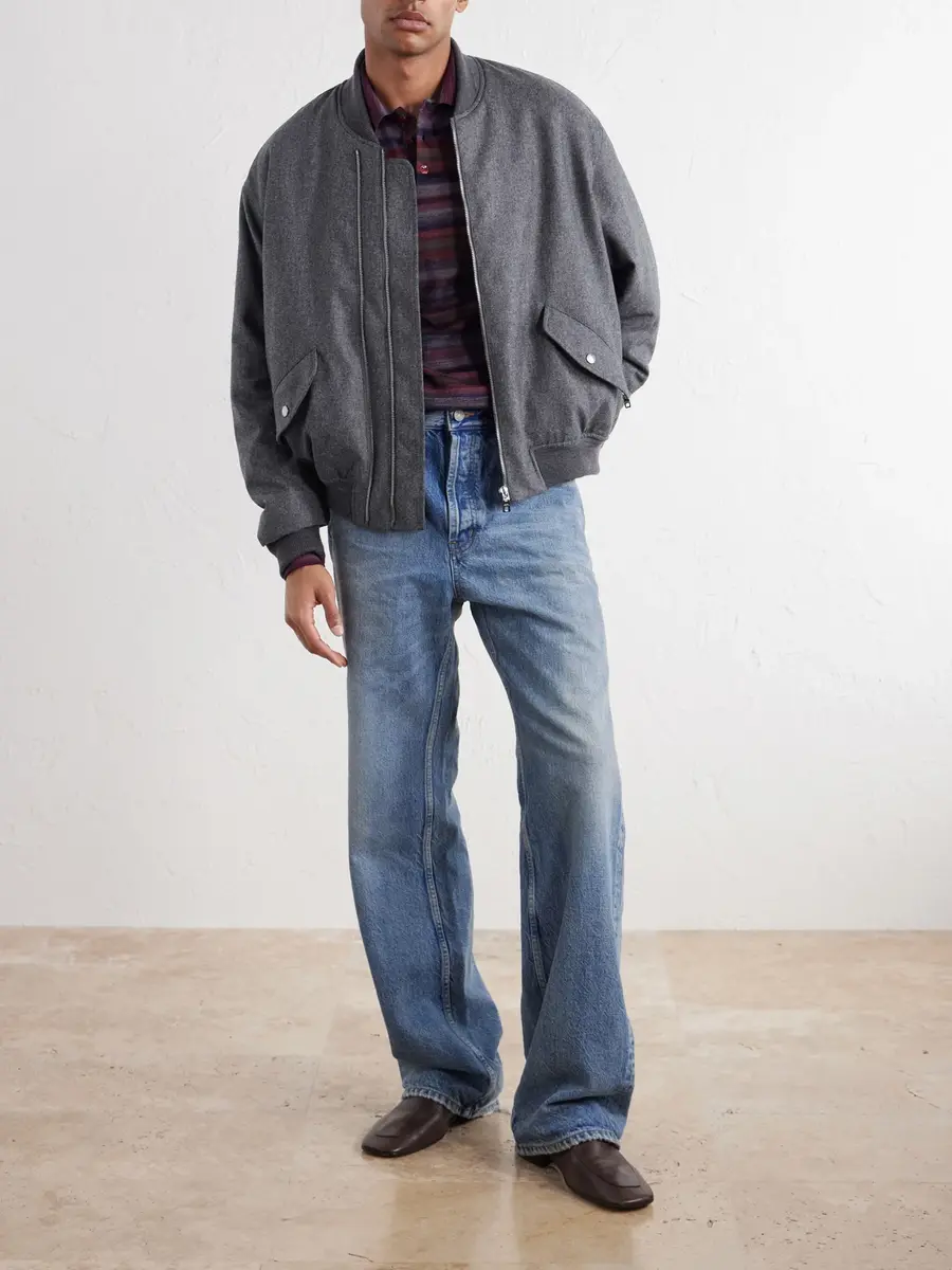Dolce & Gabbana Wool-Flannel Bomber Jacket - Men | Thumbnail 2 Dolce & Gabbana Wool-Flannel Bomber Jacket - Men | Thumbnail 2