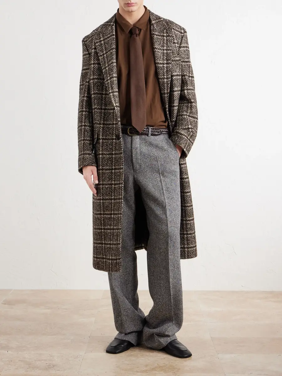 Dolce & Gabbana Checked Wool-Blend Tweed Coat - Men | Thumbnail 2 Dolce & Gabbana Checked Wool-Blend Tweed Coat - Men | Thumbnail 2