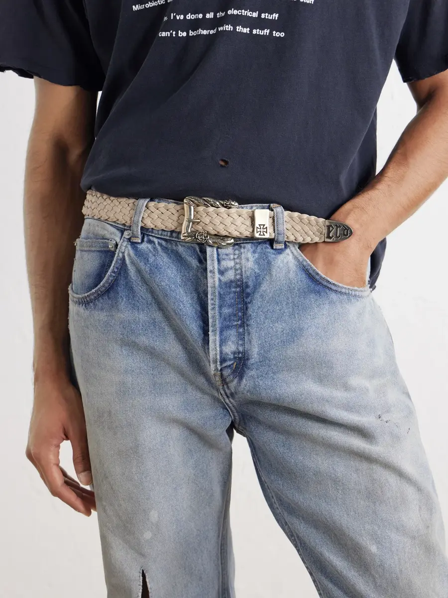 Enfants Riches Déprimés 3cm Braided Leather Belt - Men | Thumbnail 2 Enfants Riches Déprimés 3cm Braided Leather Belt - Men | Thumbnail 2