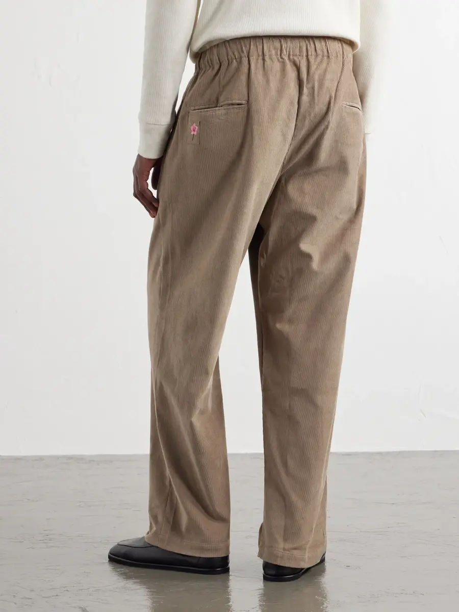 Kardo Taka Straight-Leg Emrboidered Cotton-Corduroy Trousers - Men | Thumbnail 4 Kardo Taka Straight-Leg Emrboidered Cotton-Corduroy Trousers - Men | Thumbnail 4