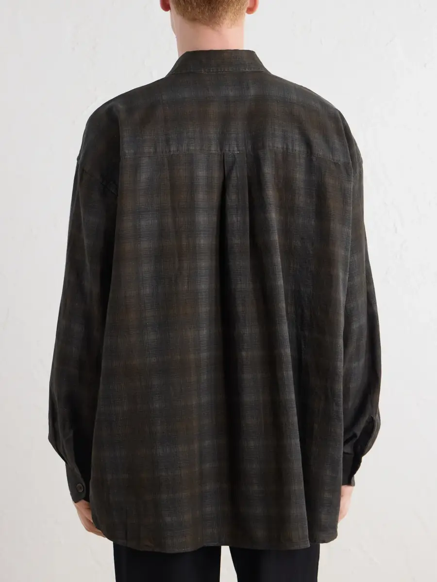Our Legacy Borrowed Checked Cotton-Flannel Shirt - Men | Thumbnail 4 Our Legacy Borrowed Checked Cotton-Flannel Shirt - Men | Thumbnail 4