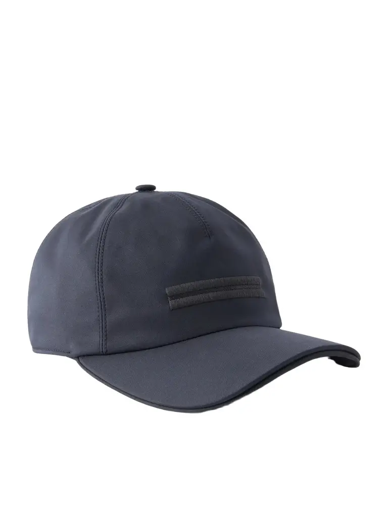 Zegna Motorin Logo-Embellished Shell Cap - Men | Image 1 Zegna Motorin Logo-Embellished Shell Cap - Men | Image 1