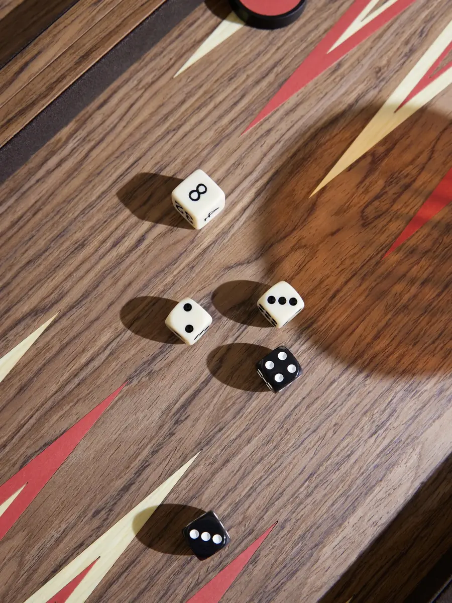 L'Objet Laotze Wood Backgammon Set - Men | Thumbnail 4 L'Objet Laotze Wood Backgammon Set - Men | Thumbnail 4