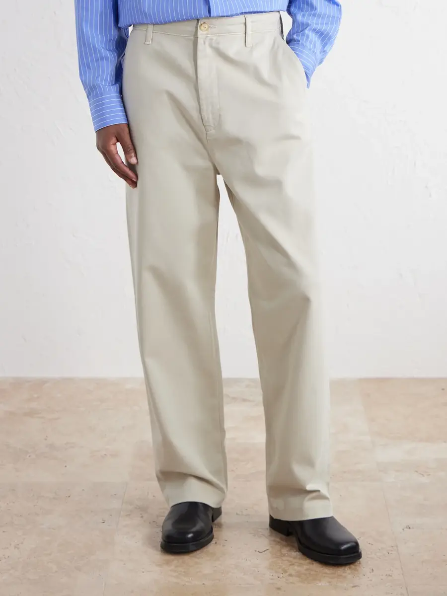 Frame Wide-Leg Cotton-Twill Trousers - Men | Thumbnail 3 Frame Wide-Leg Cotton-Twill Trousers - Men | Thumbnail 3