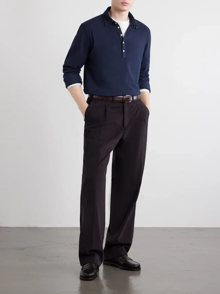 Massimo Alba Raya Cotton-Jersey Polo Shirt - Men | Thumbnail 2