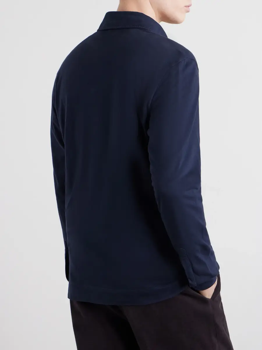 Massimo Alba Raya Cotton-Jersey Polo Shirt - Men | Thumbnail 4
