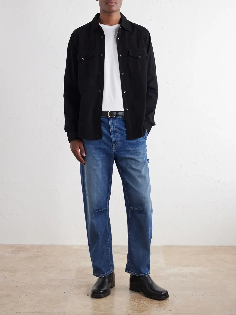 Nili Lotan Travis Denim Shirt - Men | Thumbnail 2 Nili Lotan Travis Denim Shirt - Men | Thumbnail 2