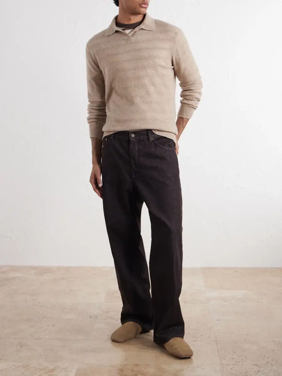 Altea Wool and Cashmere-Blend Polo Sweater - Men | Thumbnail 2