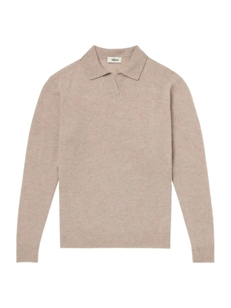 Altea Wool and Cashmere-Blend Polo Sweater - Men | Image 1 Altea Wool and Cashmere-Blend Polo Sweater - Men | Image 1