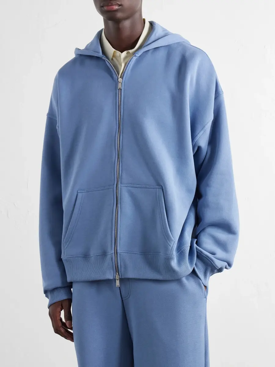 The Elder Statesman Cotton-Jersey Zip-Up Hoodie - Men | Thumbnail 3 The Elder Statesman Cotton-Jersey Zip-Up Hoodie - Men | Thumbnail 3