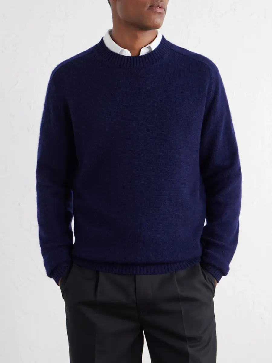 Boglioli Wool and Cashmere-Blend Sweater - Men | Thumbnail 3 Boglioli Wool and Cashmere-Blend Sweater - Men | Thumbnail 3