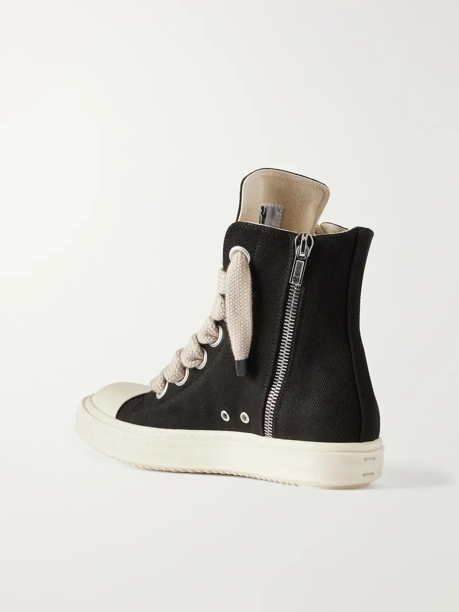 DRKSHDW by Rick Owens Jumbolace Denim Sneakers - Men | Thumbnail 4 DRKSHDW by Rick Owens Jumbolace Denim Sneakers - Men | Thumbnail 4