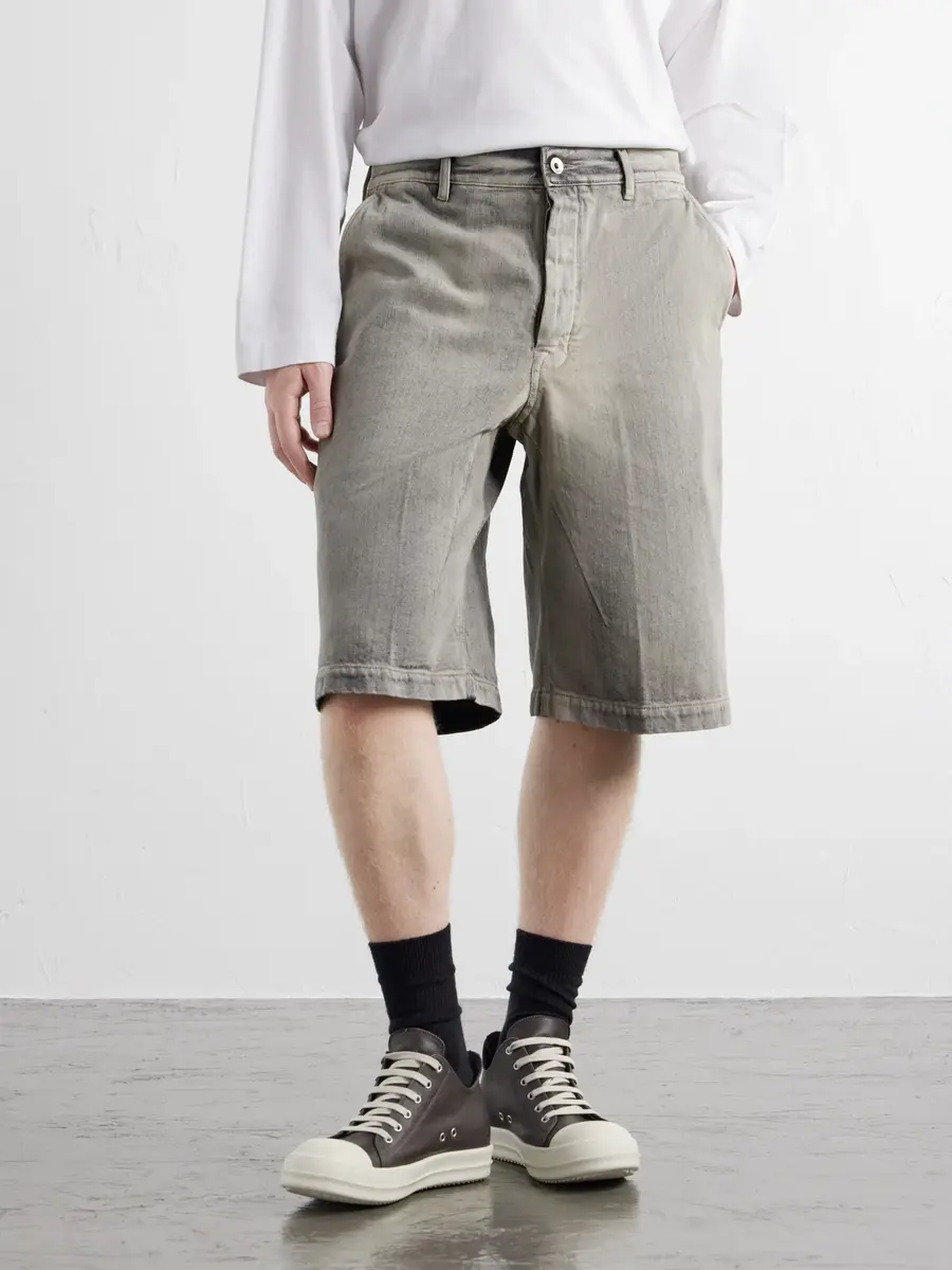 DRKSHDW by Rick Owens Work Straight-Leg Denim Shorts - Men | Thumbnail 3 DRKSHDW by Rick Owens Work Straight-Leg Denim Shorts - Men | Thumbnail 3