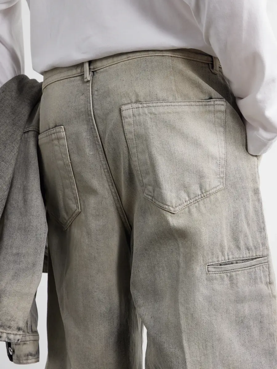 DRKSHDW by Rick Owens Work Straight-Leg Denim Shorts - Men | Thumbnail 5 DRKSHDW by Rick Owens Work Straight-Leg Denim Shorts - Men | Thumbnail 5
