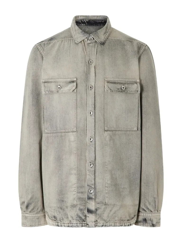 DRKSHDW by Rick Owens Washed-Denim Overshirt - Men | Image 1 DRKSHDW by Rick Owens Washed-Denim Overshirt - Men | Image 1