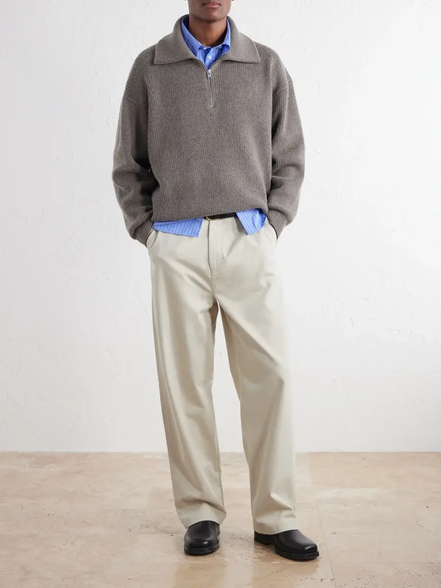 Frame Wool Half-Zip Sweater - Men | Thumbnail 2 Frame Wool Half-Zip Sweater - Men | Thumbnail 2