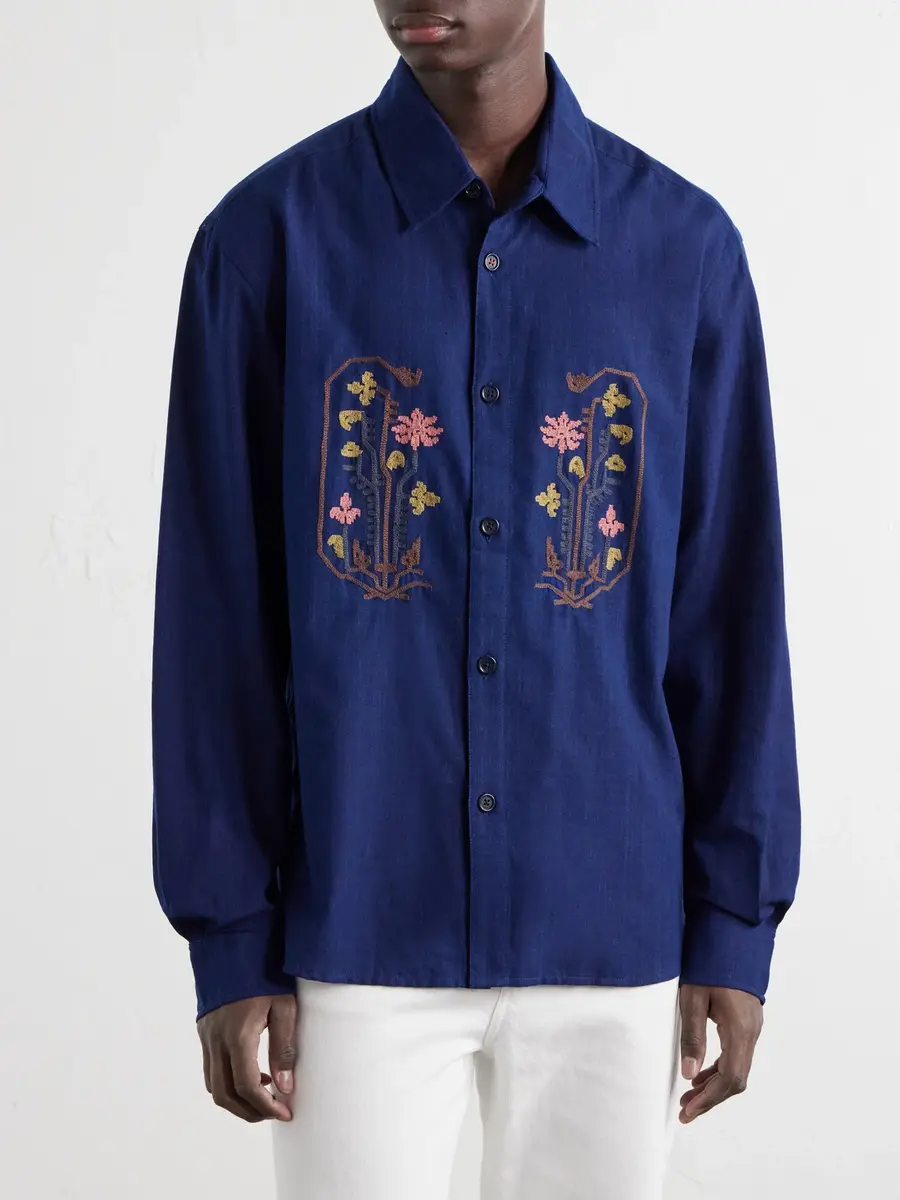 Kardo Luis Embroidered Cotton Shirt - Men | Thumbnail 3 Kardo Luis Embroidered Cotton Shirt - Men | Thumbnail 3