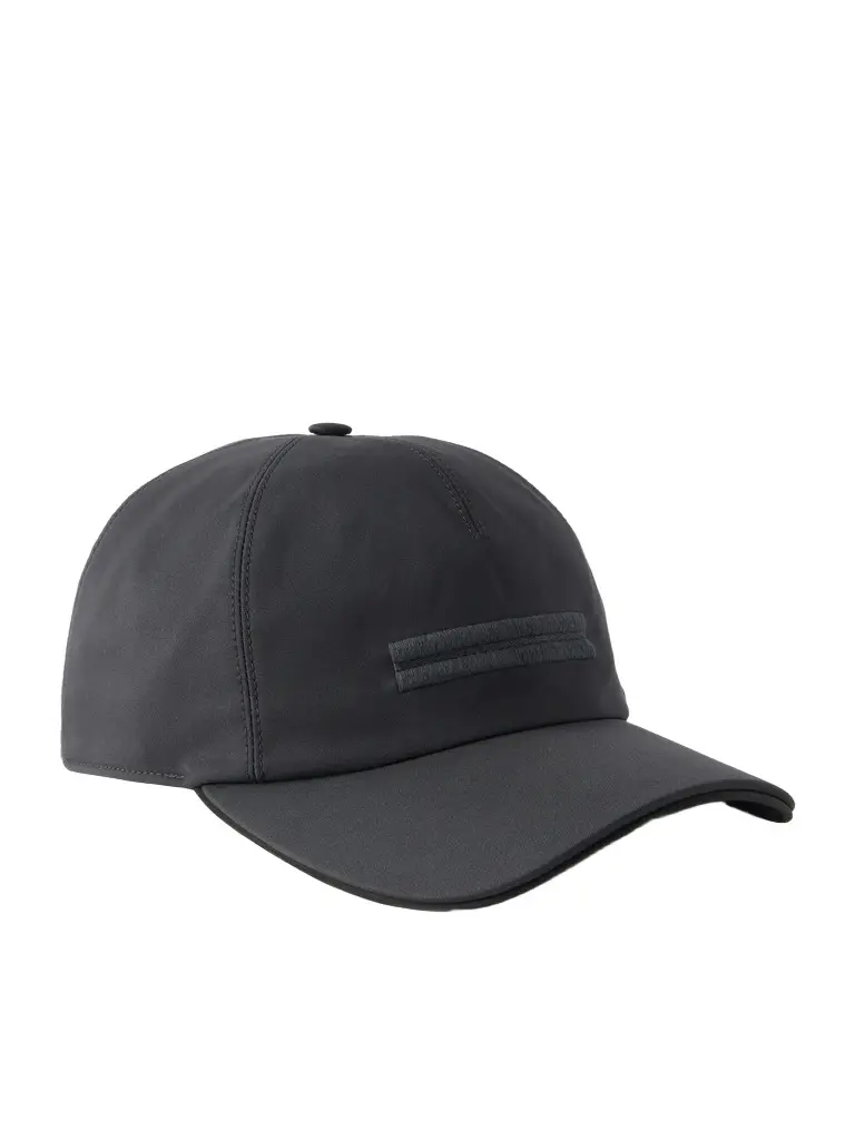 Zegna Motorin Logo-Embellished Shell Cap - Men | Image 1 Zegna Motorin Logo-Embellished Shell Cap - Men | Image 1