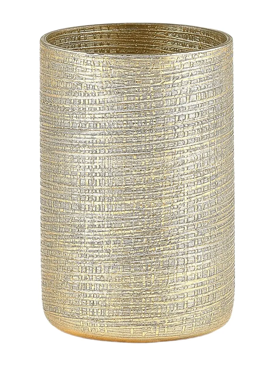Labrazel Woven Metallic Brush Holder