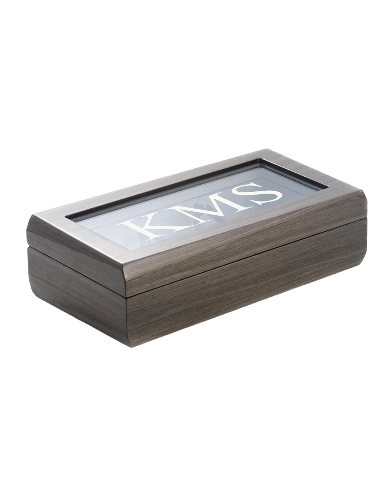 Bey-Berk Men's Personalized Wooden Eyeglass Storage Case