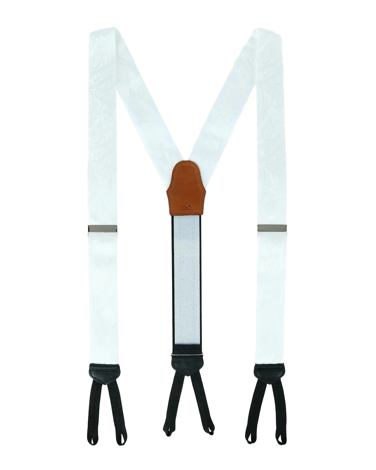 Trafalgar Men's Banbury Tonal-Paisley Silk Suspender Braces