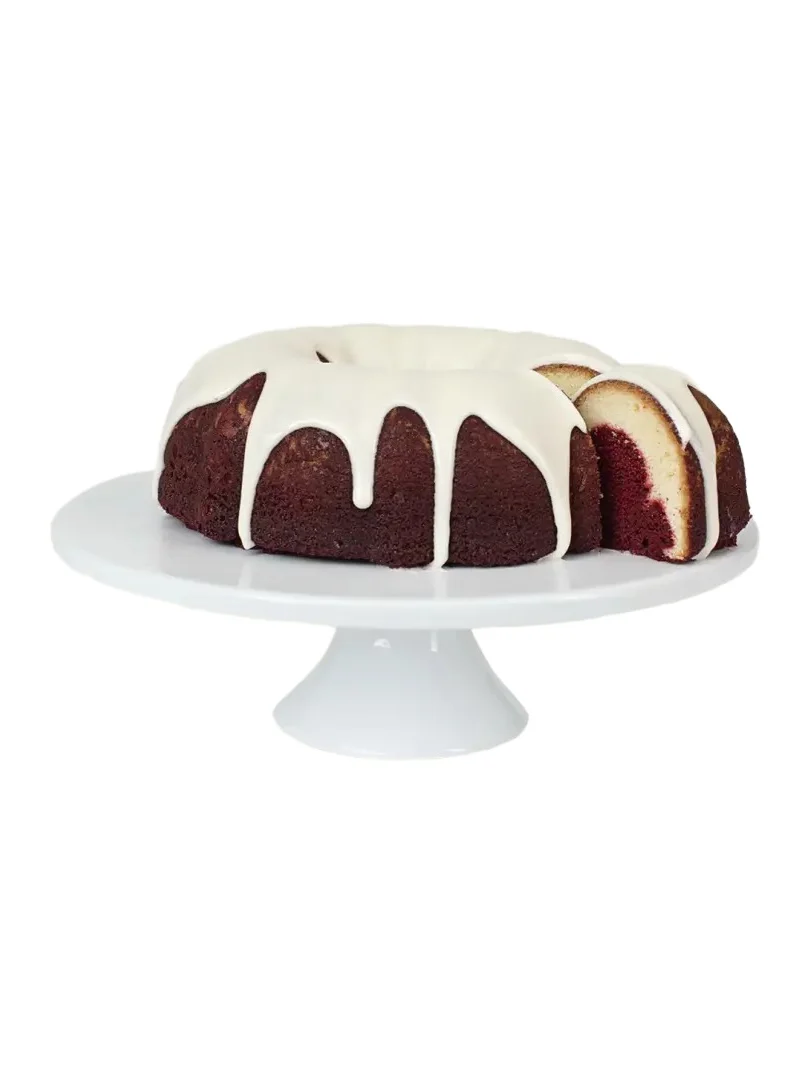 PM Delights Red/White Velvet Bundt Cake