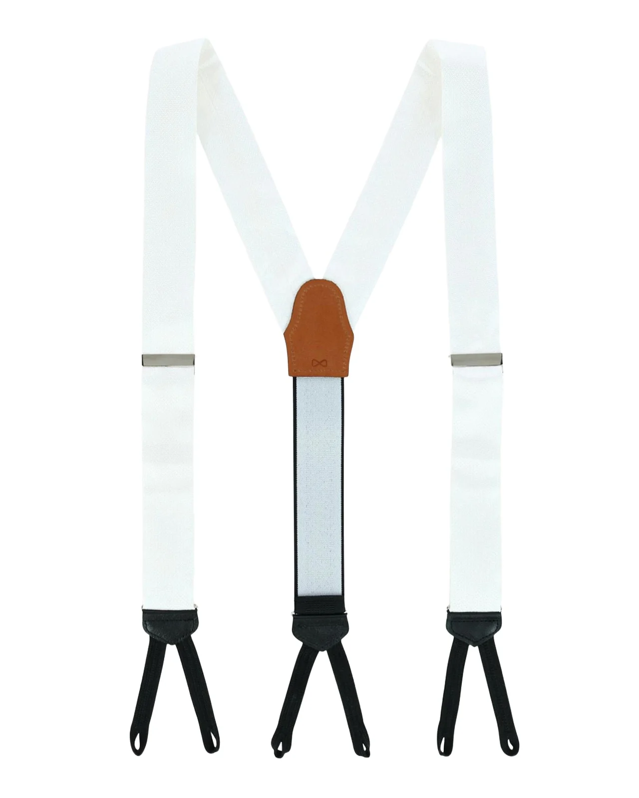 Trafalgar Men's Monte Bello Interlocked Silk Formal Brace Suspenders