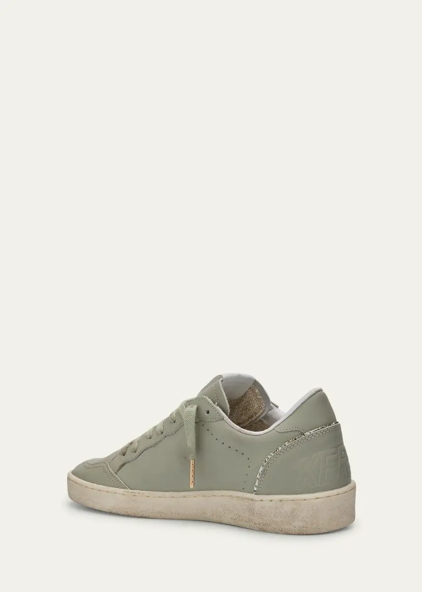 Golden Goose Ball Star Leather Glitter Low-Top Sneakers | Thumbnail 3