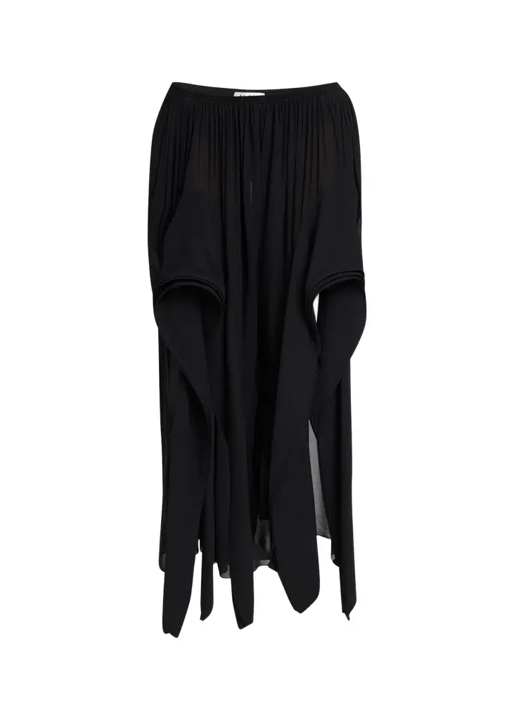ALAIA Ruffle Slit Pull-On Pants | Image 1 ALAIA Ruffle Slit Pull-On Pants | Image 1