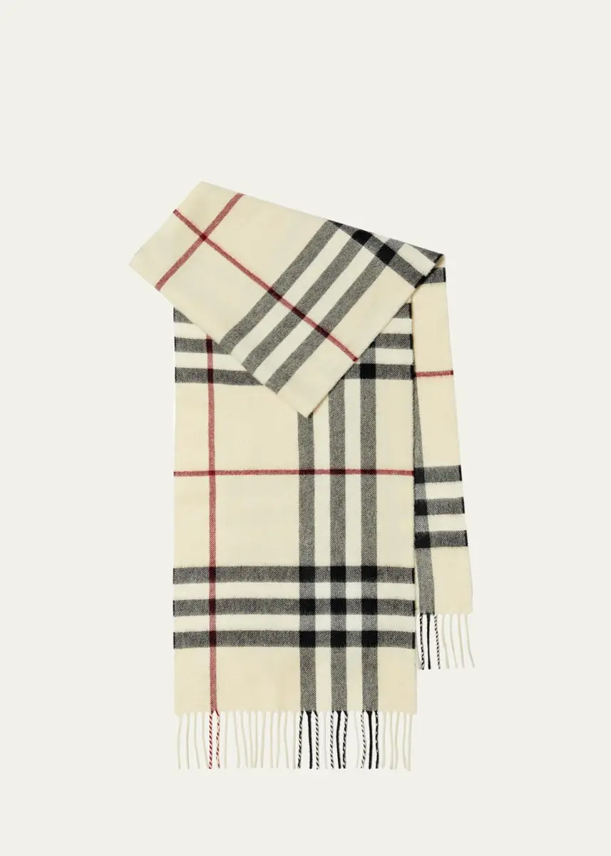 Burberry Giant Check Cashmere Scarf | Thumbnail 3 Burberry Giant Check Cashmere Scarf | Thumbnail 3