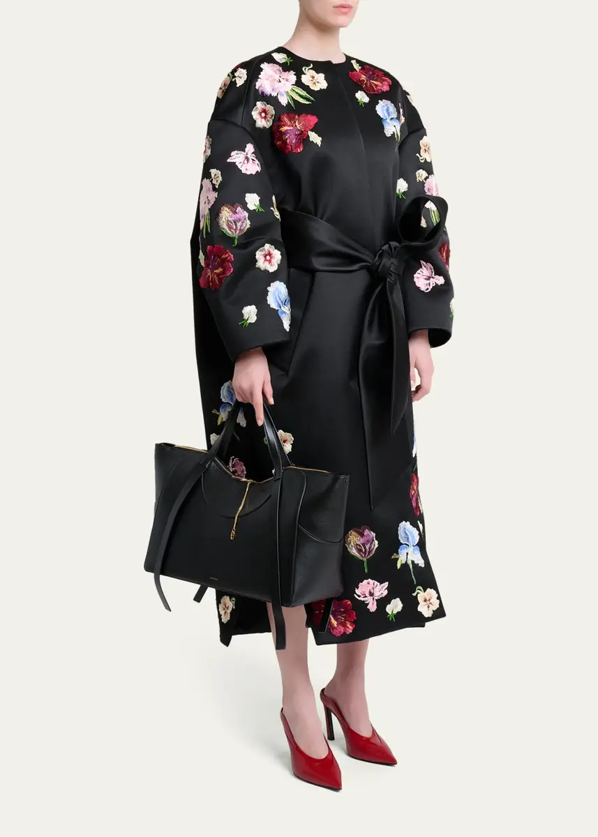 Givenchy Facet Medium Chain-Embellished Leather Top-Handle Bag | Thumbnail 5