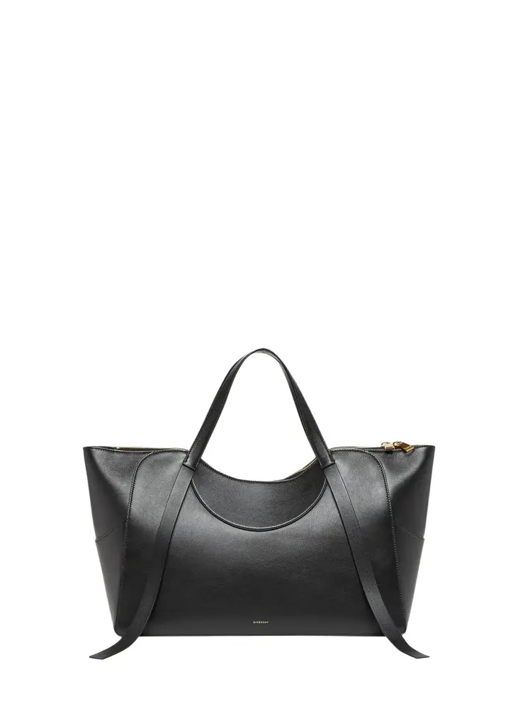 Givenchy Facet Medium Chain-Embellished Leather Top-Handle Bag | Image 1 Givenchy Facet Medium Chain-Embellished Leather Top-Handle Bag | Image 1