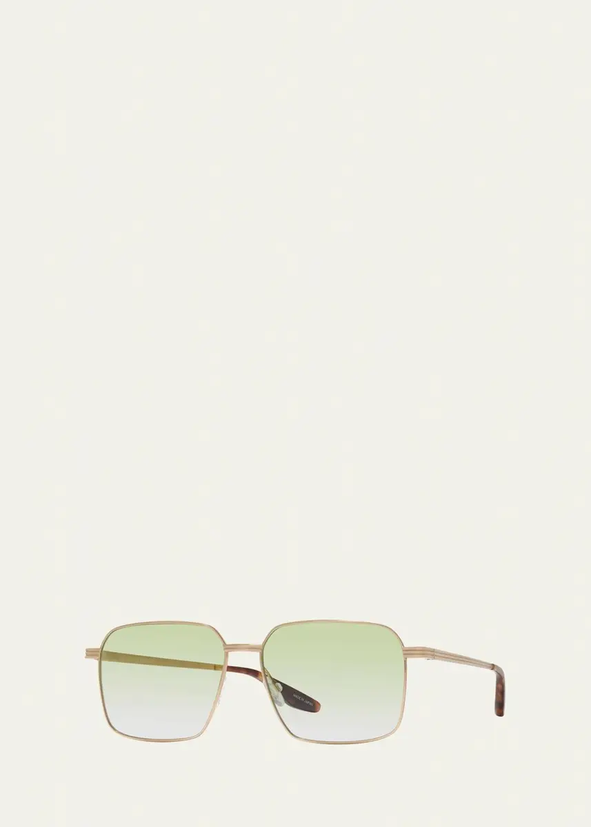 BARTON PERREIRA Men's Hampton Square Titanium Sunglasses | Thumbnail 2