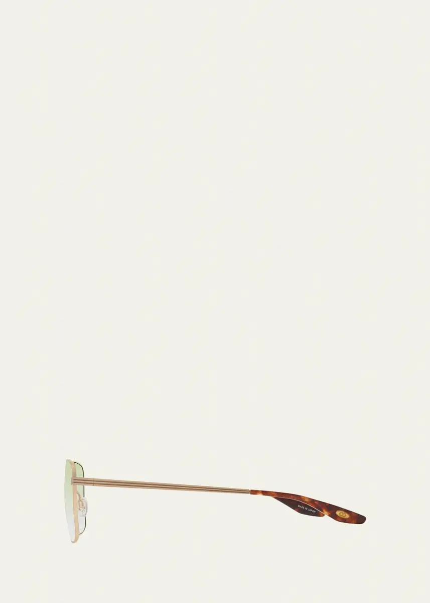 BARTON PERREIRA Men's Hampton Square Titanium Sunglasses | Thumbnail 3