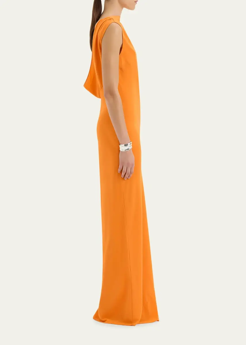 SIR. Isla Cowl-Back Silk Gown | Thumbnail 4