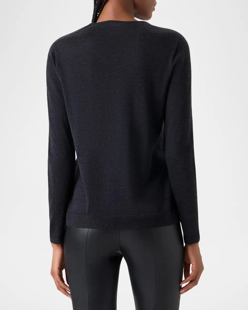 Akris Cashmere-Silk Fine Gauge Knit Sweater | Thumbnail 3 Akris Cashmere-Silk Fine Gauge Knit Sweater | Thumbnail 3