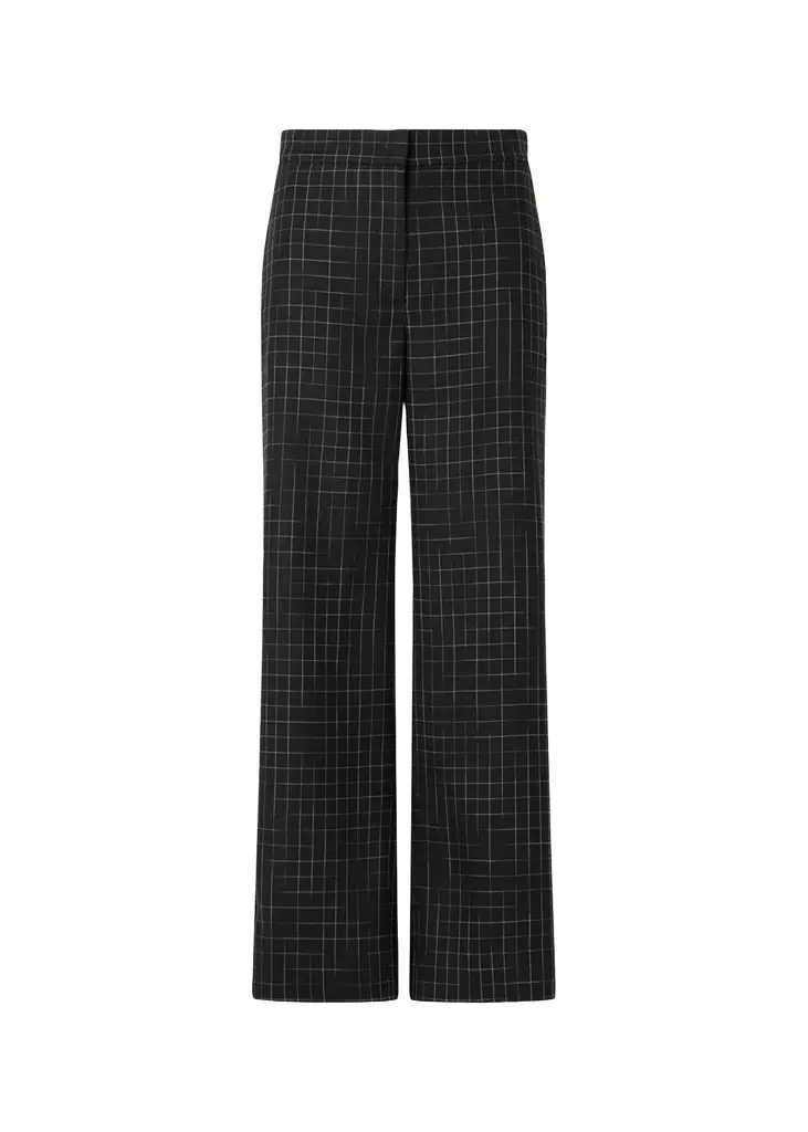 Akris punto High-Rise Check Straight-Leg Ankle Pants | Image 1 Akris punto High-Rise Check Straight-Leg Ankle Pants | Image 1