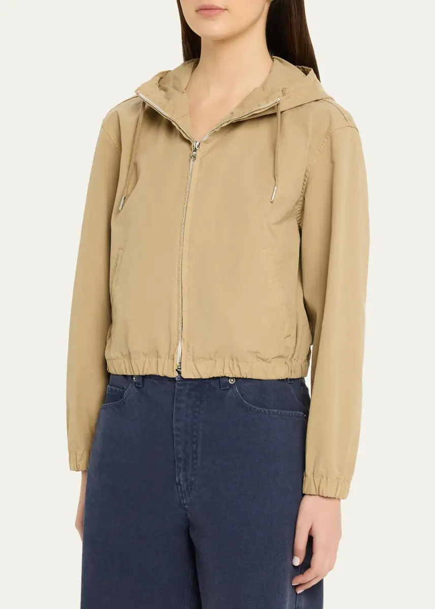 Nili Lotan Clyde Hooded Cotton Windbreaker | Thumbnail 4 Nili Lotan Clyde Hooded Cotton Windbreaker | Thumbnail 4