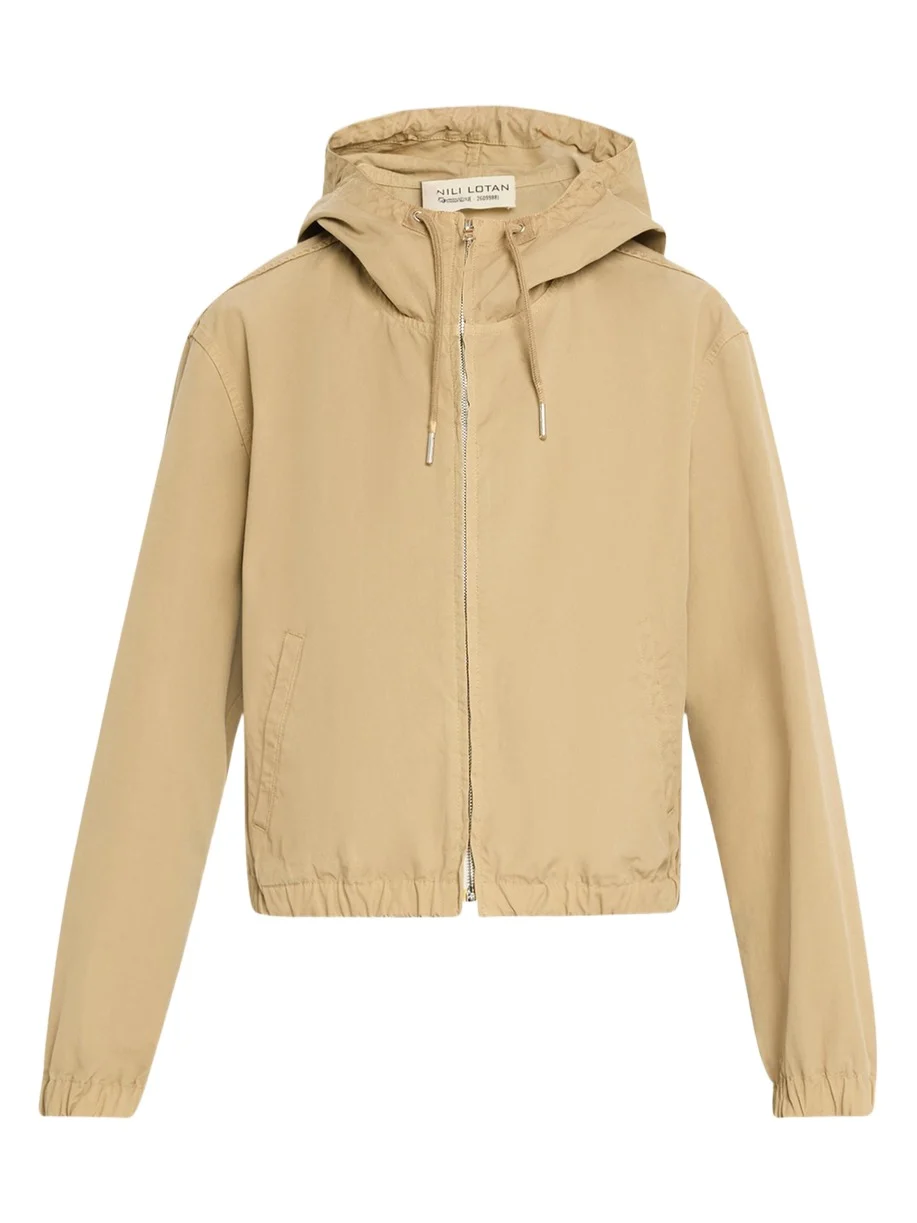 Nili Lotan Clyde Hooded Cotton Windbreaker