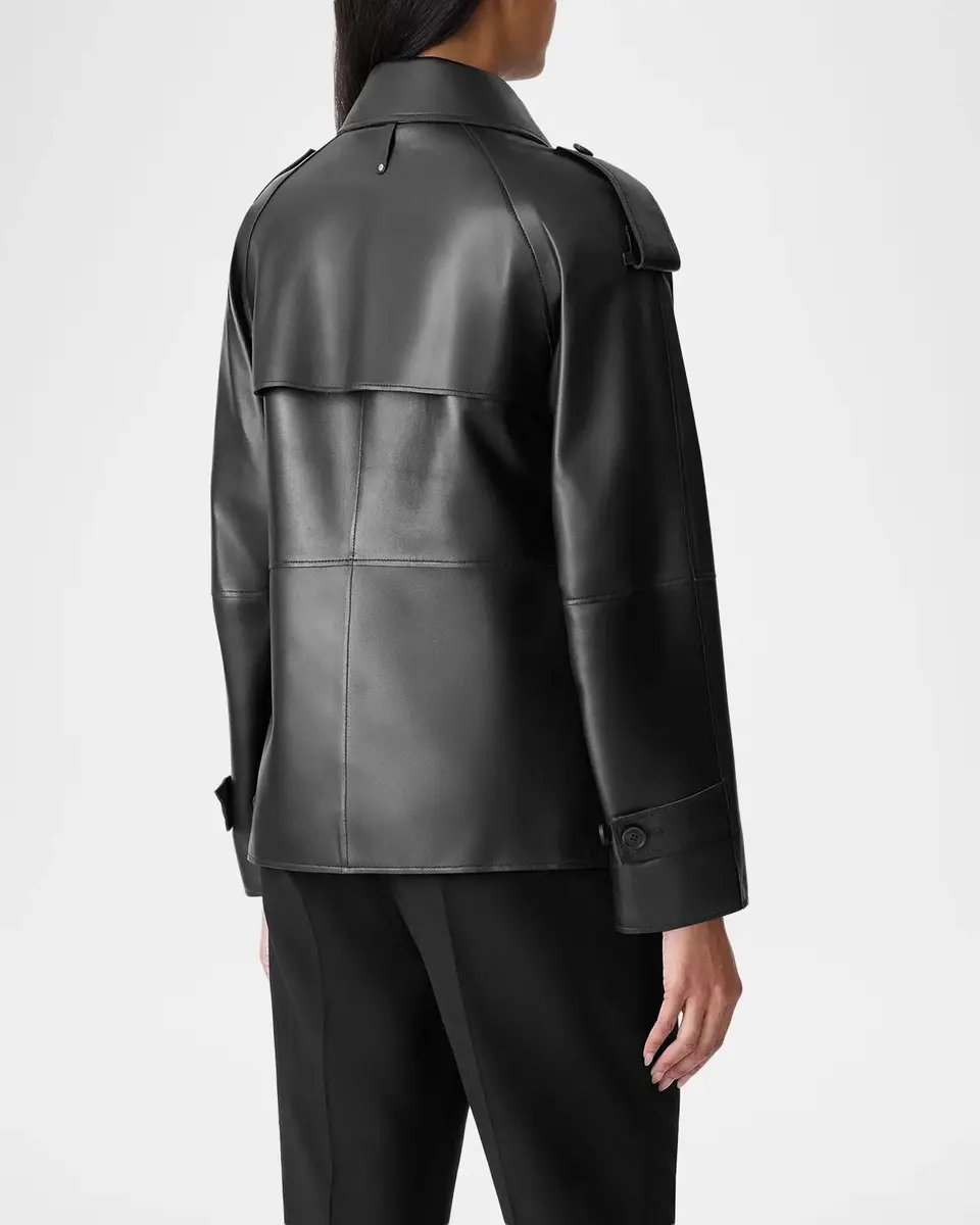 Mackage Dolores Double-Breasted Leather Jacket | Thumbnail 3