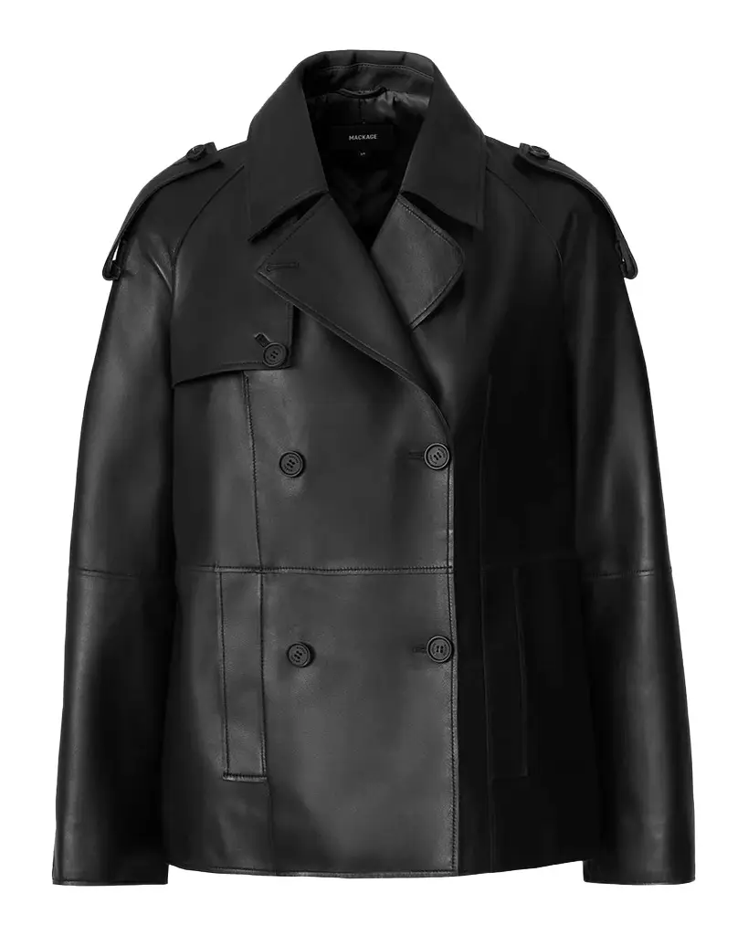 Dolores Double-Breasted Leather Jacket Dolores Double-Breasted Leather Jacket