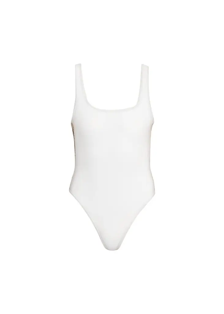 Burberry Sorcha Check Trim One-Piece Swimsuit | Image 1 Burberry Sorcha Check Trim One-Piece Swimsuit | Image 1