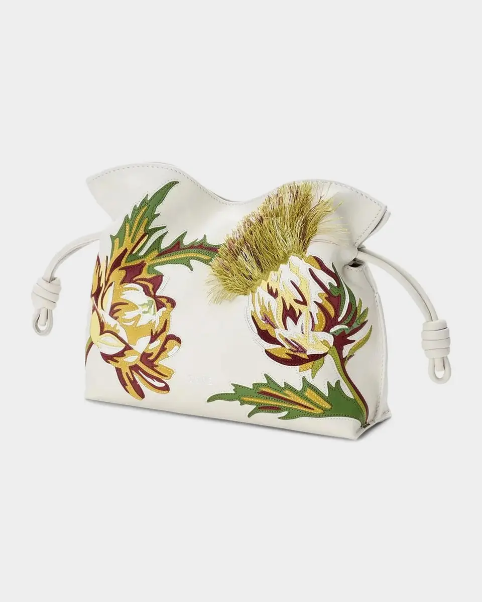 Loewe x Paula's Ibiza Flamenco Artichoke Leather Clutch Bag | Thumbnail 2 Loewe x Paula's Ibiza Flamenco Artichoke Leather Clutch Bag | Thumbnail 2
