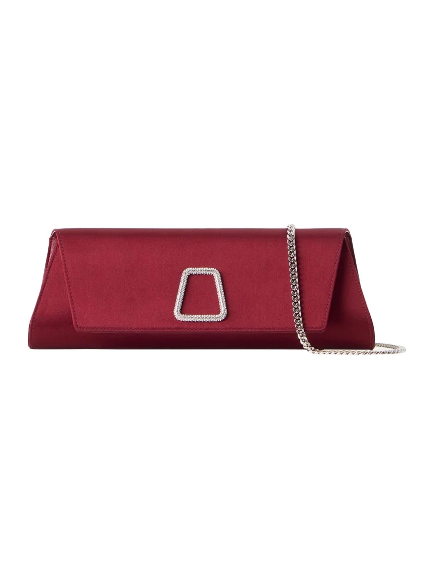 Anouk Small Satin Clutch Bag