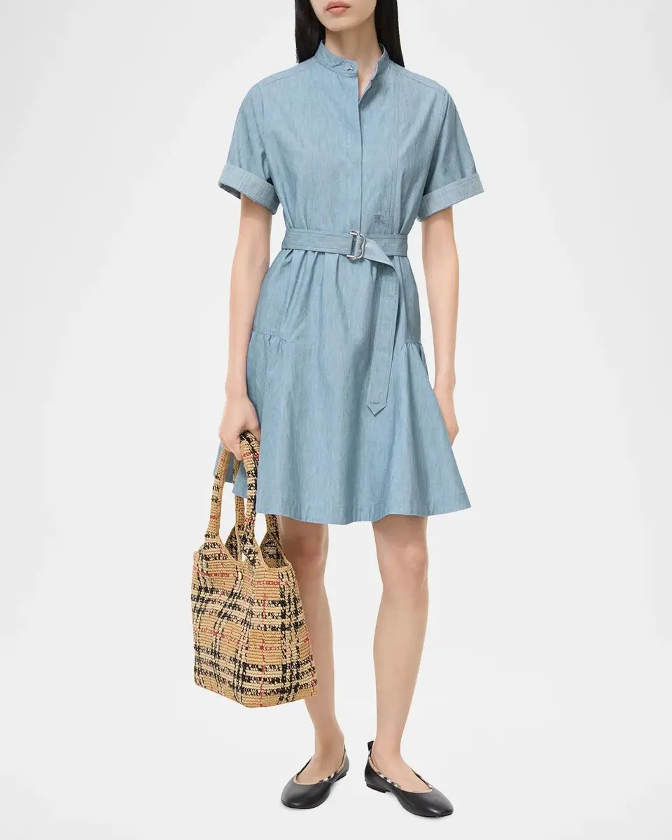 Burberry Jean Denim Belted Dress | Thumbnail 2 Burberry Jean Denim Belted Dress | Thumbnail 2