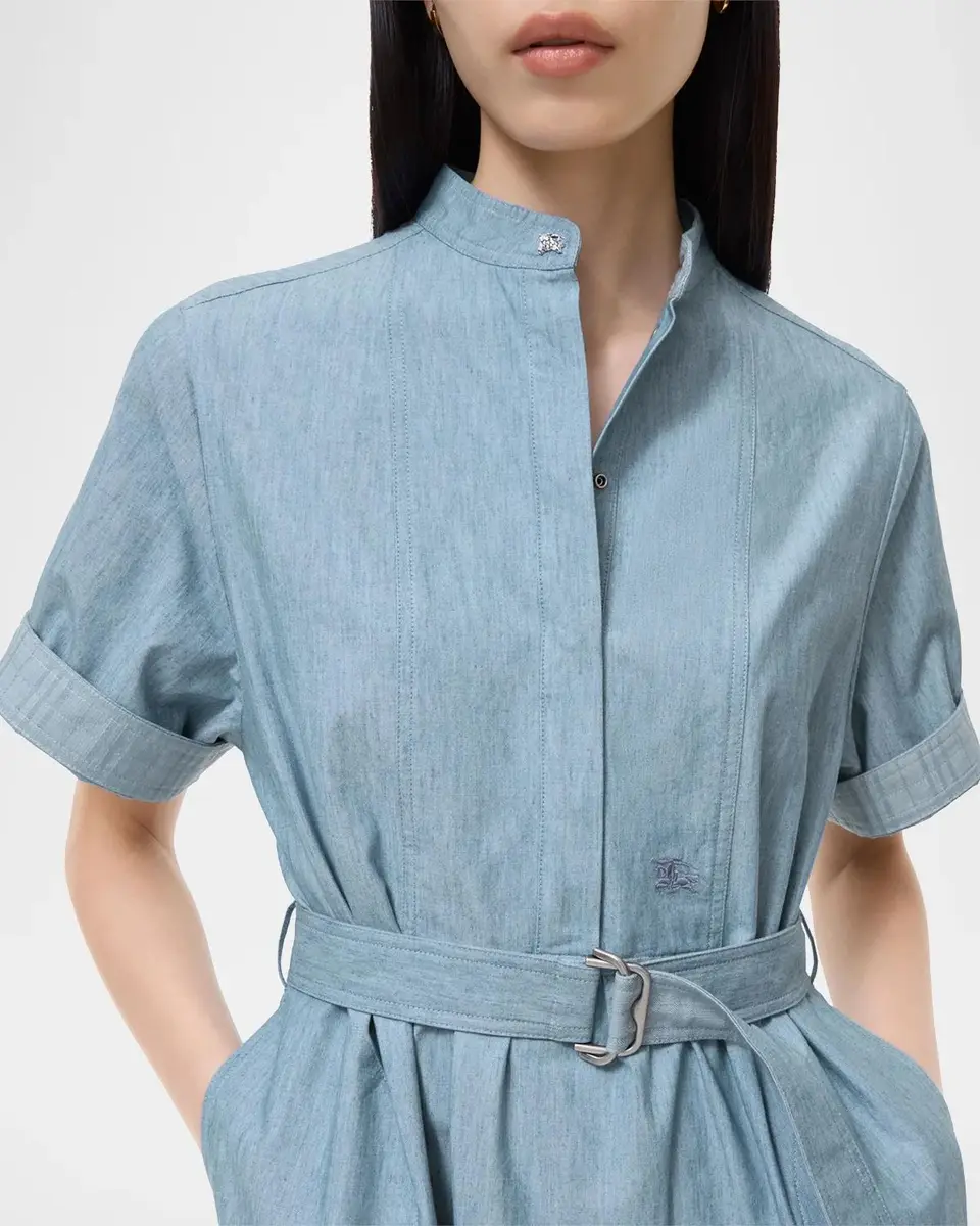 Burberry Jean Denim Belted Dress | Thumbnail 3 Burberry Jean Denim Belted Dress | Thumbnail 3