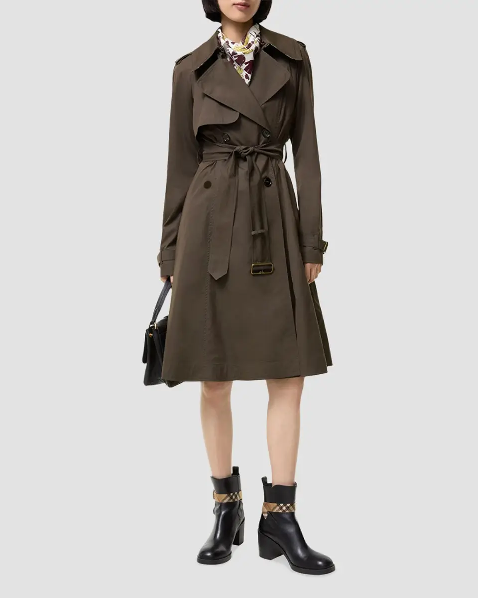 Burberry Pembury Belted A-Line Trench Coat | Thumbnail 4